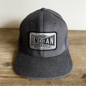 Indian Motorcycle Fitted Charcoal Grey Hat #1266